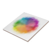 Regenboogkleuren Moderne Abstracte Sjabloon Elegan Tegeltje (Zijkant)