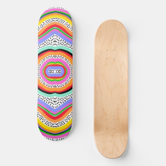 Regenboogkleuren Persoonlijk Skateboard (Voorkant)