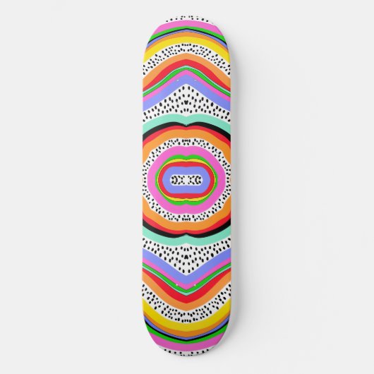 Regenboogkleuren Persoonlijk Skateboard (Voorkant)