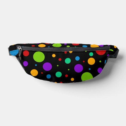 Regenboogkleuren PolkaDot Heuptasje (Liggend)