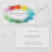 Regenboogkleuren Roze Rood Geel Blauw Groen Paarse Visitekaartje (Voorkant / Achterkant)