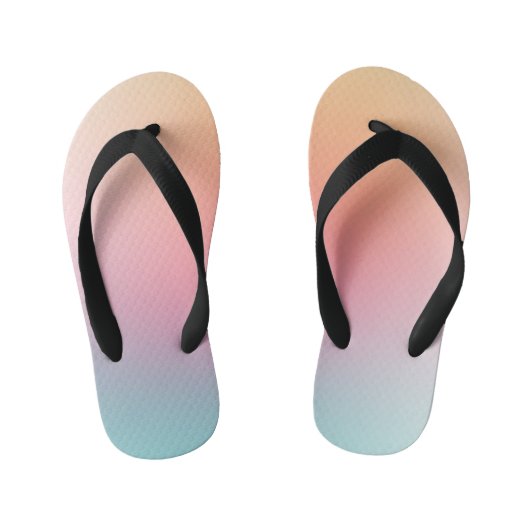 Regenboogkleuren Roze rood Oranje blauw Kinder Teenslippers (Voetbed)