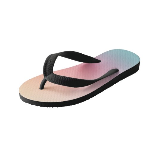 Regenboogkleuren Roze rood Oranje blauw Kinder Teenslippers (Schuin)