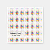 Regenboogkleuren Servetten (Voorkant)