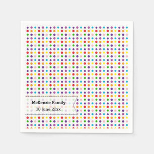 Regenboogkleuren Servetten