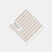 Regenboogkleuren Servetten (Hoek)