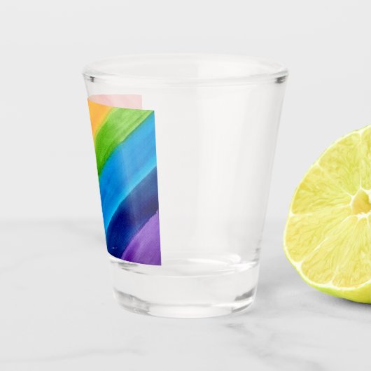 Regenboogkleuren Shot Glas (Rechts)