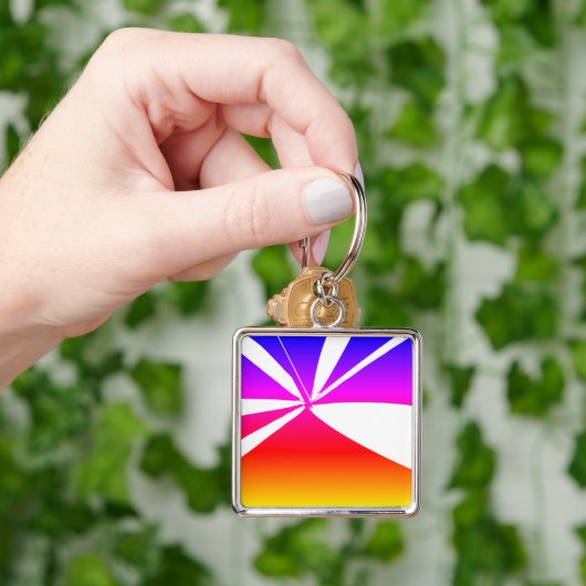 Regenboogkleuren Sleutelhanger (Hand)