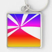 Regenboogkleuren Sleutelhanger (Voorkant)