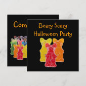 regenboogkleuren snoep minuscule beer kaart (Voorkant / Achterkant)