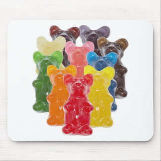 regenboogkleuren snoep minuscule beer muismat