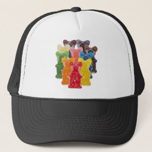 regenboogkleuren snoep minuscule beer trucker pet