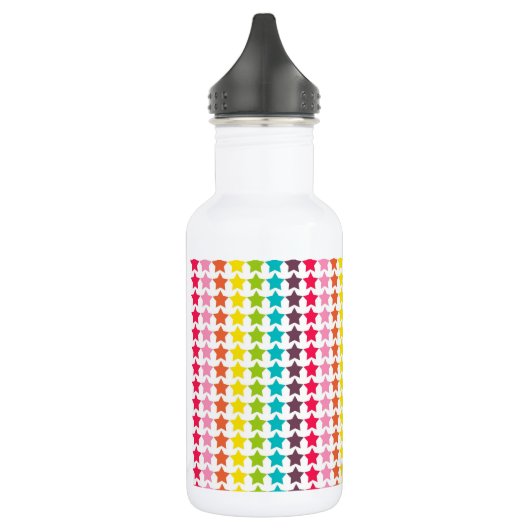 Regenboogkleuren Sterrenpatroon Waterfles (Links)