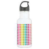 Regenboogkleuren Sterrenpatroon Waterfles (Voorkant)