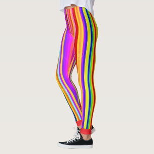 Regenboogkleuren Strepen Leggings