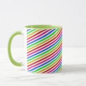 Regenboogkleuren Striped Mok (Links)