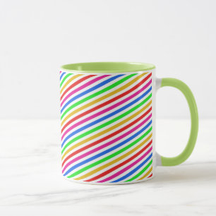 Regenboogkleuren Striped Mok