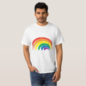 Regenboogkleuren T-shirt (Voorkant volledig)