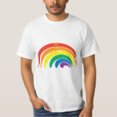 Regenboogkleuren T-shirt (Voorkant)