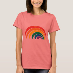 Regenboogkleuren T-shirt