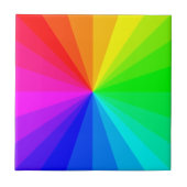 Regenboogkleuren Tegeltje (Voorkant)