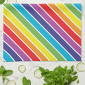 Regenboogkleuren Theedoek (Gevouwen)