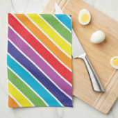 Regenboogkleuren Theedoek (Quarter Fold)