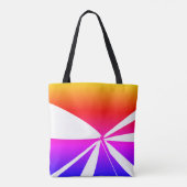 Regenboogkleuren Tote Bag (Achterkant)