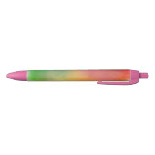 Regenboogkleuren Trendy Sjabloon Roze rood Sinaasa Blauwe Inkt Pen (Bodem)
