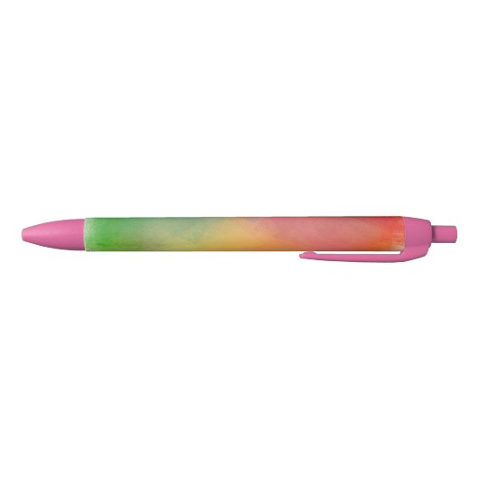 Regenboogkleuren Trendy Sjabloon Roze rood Sinaasa Blauwe Inkt Pen (Bodem)