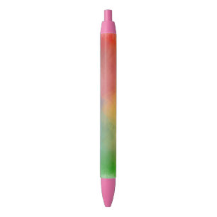 Regenboogkleuren Trendy Sjabloon Roze rood Sinaasa Blauwe Inkt Pen