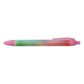 Regenboogkleuren Trendy Sjabloon Roze rood Sinaasa Blauwe Inkt Pen (Bovenkant)
