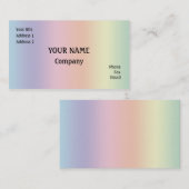 Regenboogkleuren Visitekaartje (Voorkant / Achterkant)