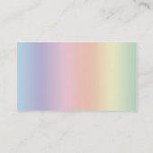 Regenboogkleuren Visitekaartje (Achterkant)