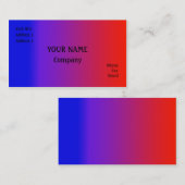 Regenboogkleuren Visitekaartje (Voorkant / Achterkant)