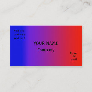 Regenboogkleuren Visitekaartje