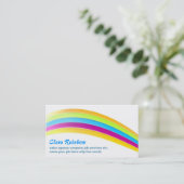 regenboogkleuren visitekaartje (Staand voorkant)