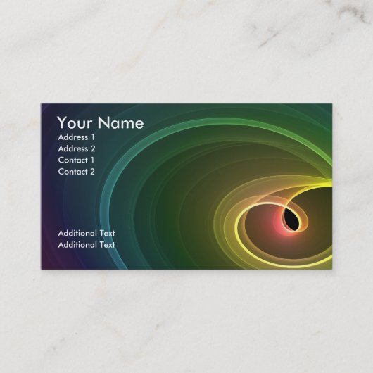 Regenboogkleuren Visitekaartje (Voorkant)