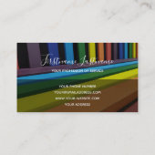 Regenboogkleuren voor schilder en decorator visitekaartje (Achterkant)