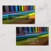 Regenboogkleuren voor schilder en decorator visitekaartje (Voorkant / Achterkant)