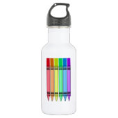 Regenboogkleuren Waterfles (Voorkant)