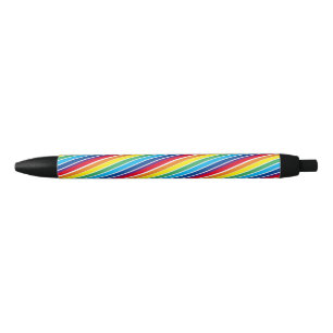 Regenboogkleuren Zwarte Inkt Pen