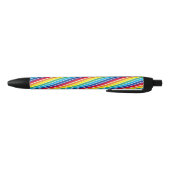 Regenboogkleuren Zwarte Inkt Pen (Bodem)