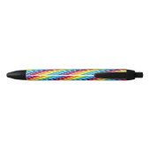 Regenboogkleuren Zwarte Inkt Pen (Achterkant)