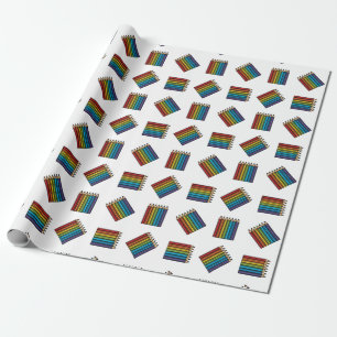 Regenboogkleurencils Cadeaupapier