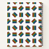 Regenboogkleurencils Notitieboek (Achterkant)