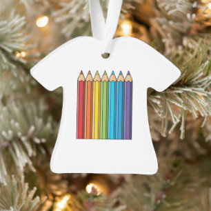 Regenboogkleurencils Ornament