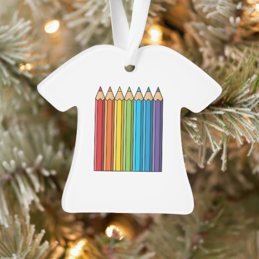 Regenboogkleurencils Ornament (Boom)