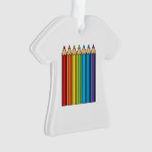 Regenboogkleurencils Ornament (voorkant)