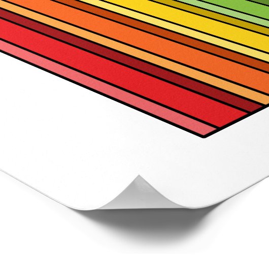 Regenboogkleurencils Poster (Hoek)